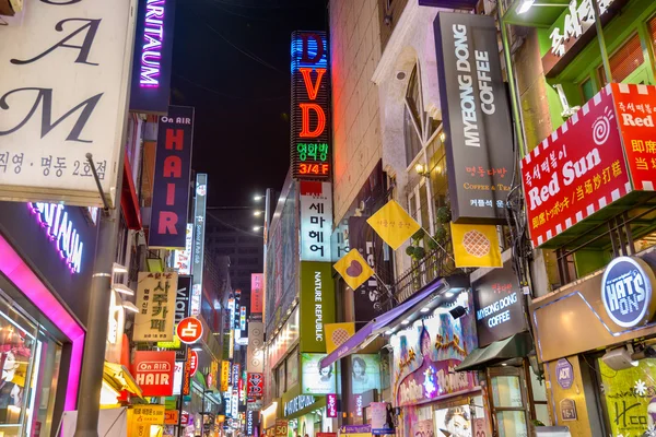 Seoul Korea gece hayatı — Stok fotoğraf