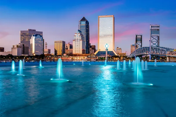 Jacksonville, florida panoramę — Zdjęcie stockowe