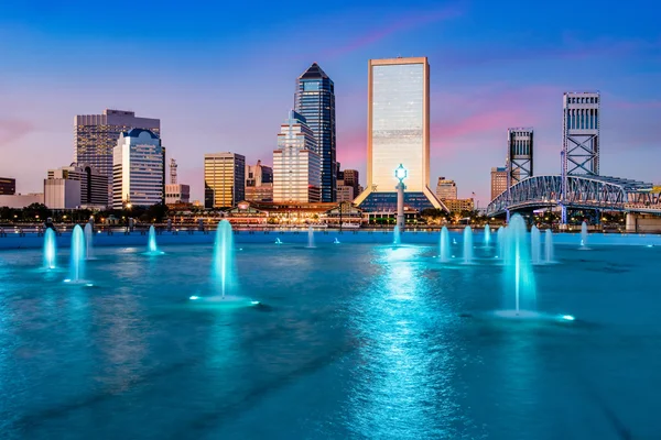 Jacksonville, skyline di florida — Foto Stock