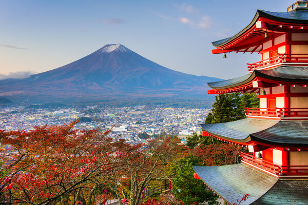 Mt. Fuji and Pagoda