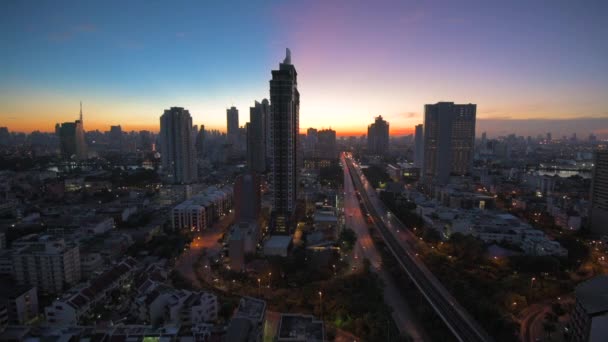 Bangkok, thailändische Skyline — Stockvideo