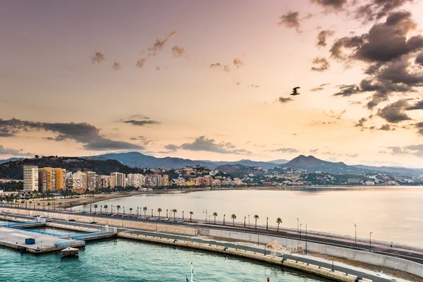 Malaga, Spanien Oceanfront — Stockfoto