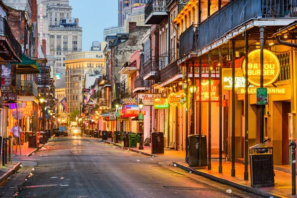 Bourbon Street New Orleans — Zdjęcie stockowe