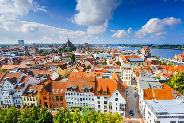 Panorama Rostock, Německo — Stock fotografie