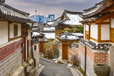 Historic Korean Neighborhood clipart
