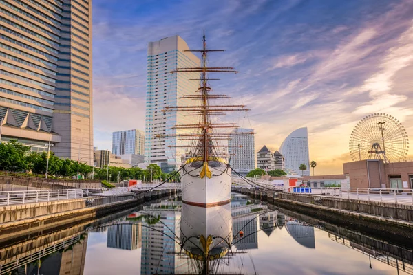 Yokohama, porto giapponese — Foto Stock