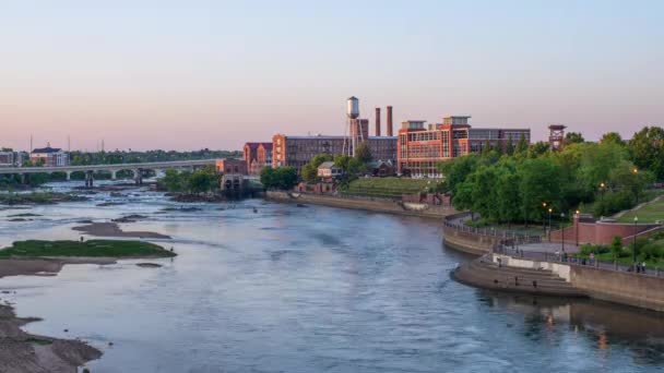 Skyline Columbus, Gruzja — Wideo stockowe