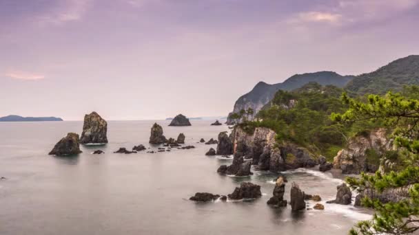 Mar da costa do Japão — Vídeo de Stock