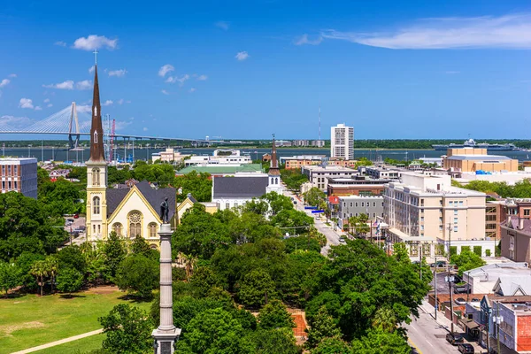 Charleston South Carolina Usa Stadssiluett — Stockfoto