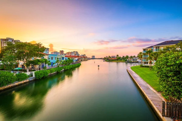 Neapel Florida Usa Stadsbilden Centrum Vid Skymningen — Stockfoto