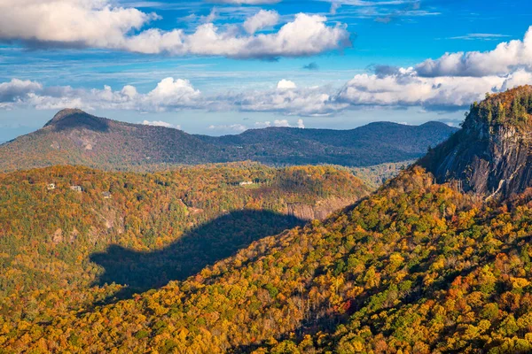 Whiteside Mountain Βόρεια Καρολίνα Ηπα Σκιά Της Σκιάς Της Αρκούδας — Φωτογραφία Αρχείου