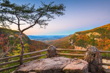 Cloudland Canyon, Georgia, USA viewpoint in autumn landscape at dusk. clipart