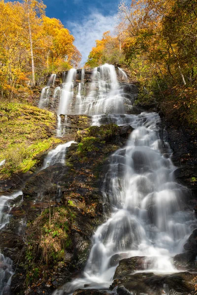 Amicalola Falls Georgia Usa Podzimní Sezóně — Stock fotografie