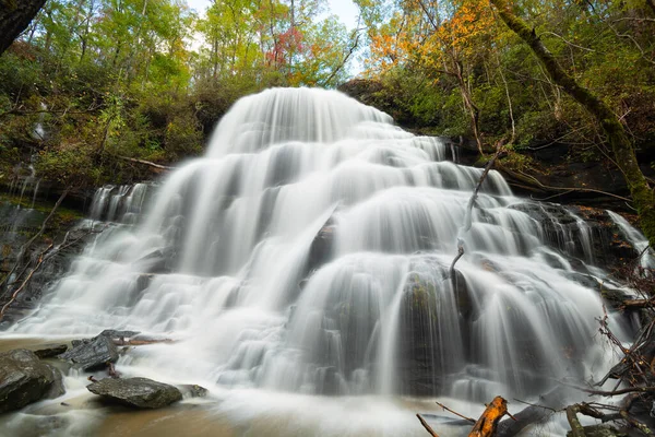 Yellow Branch Falls Walhalla South Carolina Verenigde Staten Het Najaar — Stockfoto
