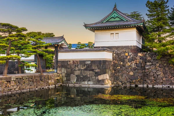 Amanhecer Palácio Imperial Tóquio Japão — Fotografia de Stock