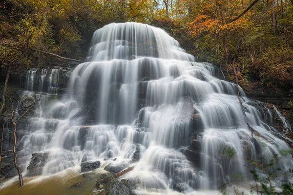 Sárga Branch Falls Walhalla Dél Karolina Usa Őszi Szezonban — Stock Fotó