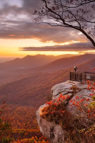 Table Rock State Park Carolina Del Sur Estados Unidos Atardecer — Foto de Stock