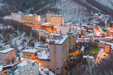 Noboribetsu, Japon Kaplıcaları Şehir silüeti