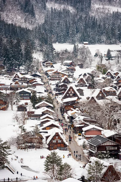 Shirakawago Japan Historic Village Winter — Stock Photo, Image