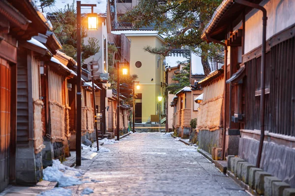 Kanazawa Japão Distrito Samurai Durante Crepúsculo — Fotografia de Stock