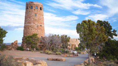 Arizona Grand Canyon 'daki Desert View Watchtower, ABD.