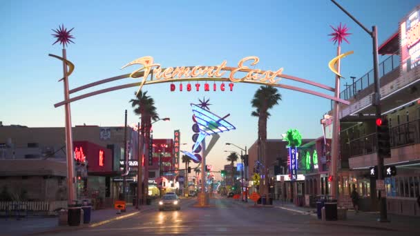 Las Vegas Nevada Května 2019 Fremont East District Las Vegas — Stock video