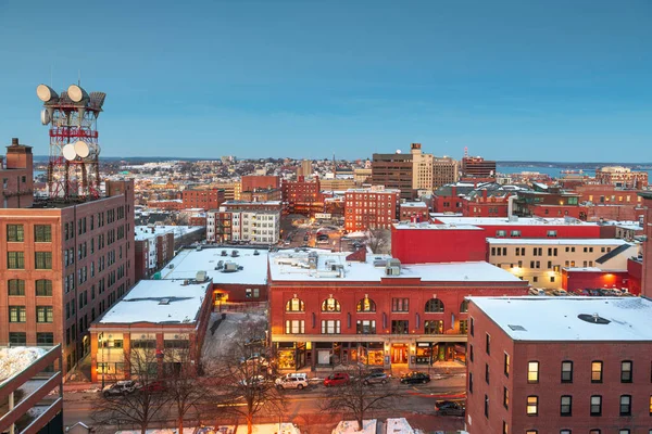 Portland Maine Usa Downtown Skyline — Stock Photo, Image