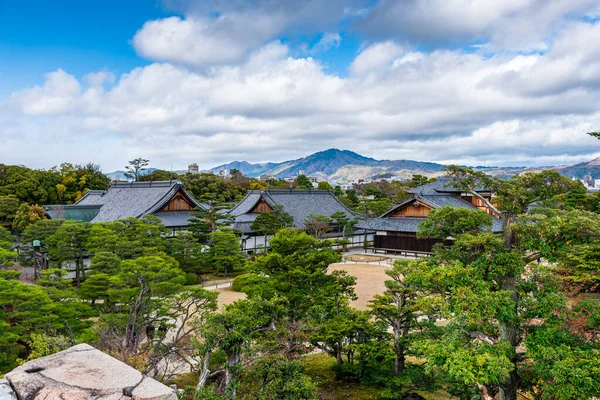 Kioto Japonia Zielonym Ogrodzie Zamku Nijo — Zdjęcie stockowe