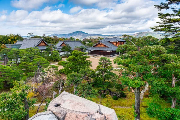 Kyoto Japan Den Gröna Trädgården Nijo Slott — Stockfoto
