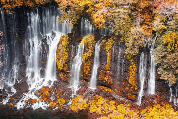 Shiraito Falls Fujinomiya Japonia Jesiennych Kolorach — Zdjęcie stockowe