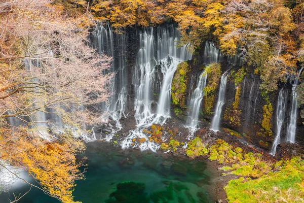 Shiraito Falls Fujinomiya Japonia Jesiennych Kolorach — Zdjęcie stockowe