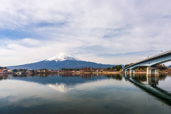 Fuji Sur Lac Kawaguchi Yamanashi Japon — Photo