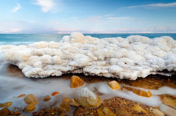 Formazioni Saline Nel Mar Morto Israele — Foto Stock