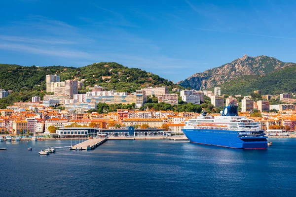 Ajaccio Korsika Frankrike Kustorter Skyline Medelhavet — Stockfoto