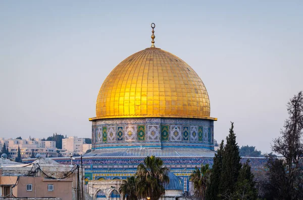 Der Tempelberg Der Muslimen Als Haram Sharif Bekannt Ist Jerusalem — Stockfoto