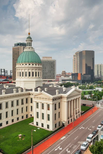 Louis Missouri États Unis Skyline Centre Ville Palais Justice — Photo