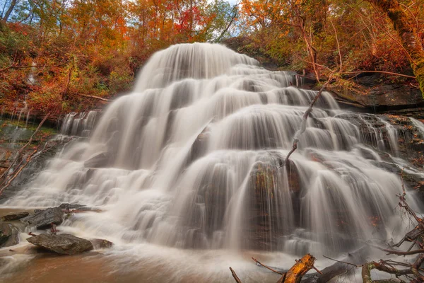 Yellow Branch Falls Walhalla Νότια Καρολίνα Ηπα Κατά Την Φθινοπωρινή — Φωτογραφία Αρχείου