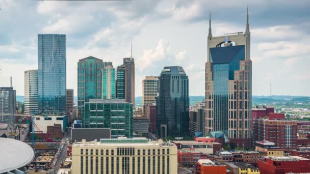 Nashville Tennessee États Unis Vue Sur Toit Centre Ville Dans — Video