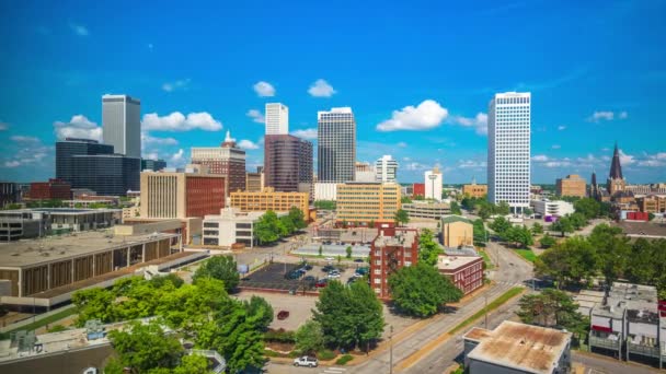 Tulsa Oklahoma Usa Stadtsilhouette Nachmittag — Stockvideo