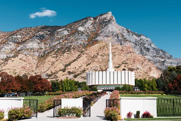 Provo Utah Eua Templo Provo Utah — Fotografia de Stock