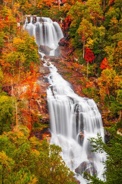 Whitewater Falls North Carolina Usa Autumn Season — Stock Photo, Image