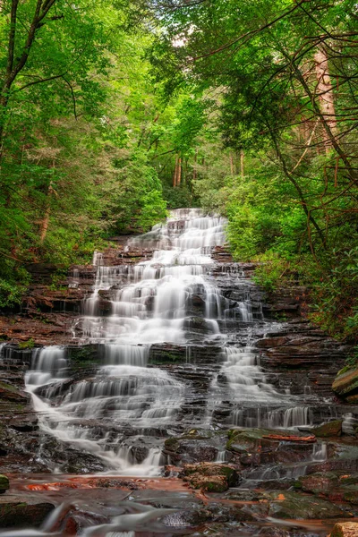 Minnehaha Falls Rabun County Georgia Falls Creek — Stockfoto