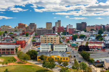 Portland, Maine, ABD Öğleden sonra şehir merkezi.