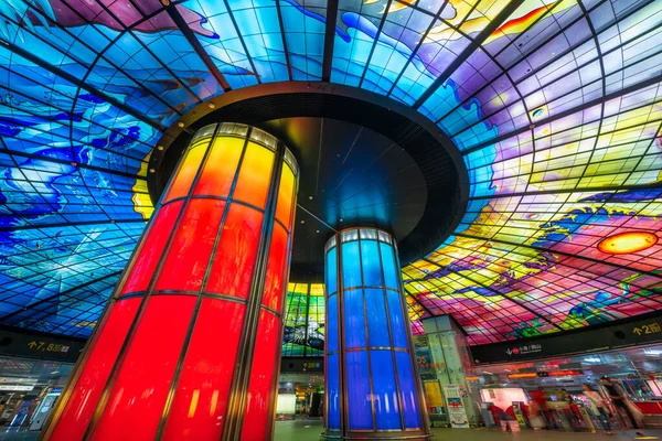 Kaohsiung Taiwan March 2017 Dome Light Formosa Boulevard Station Considered — Stock Photo, Image