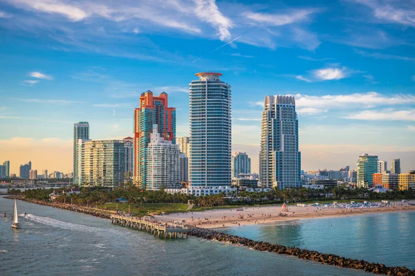 South Beach Miami Florida Usa South Pointe Park — Stock Photo, Image