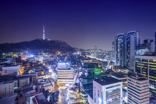 Seoul, korea Południowa panoramę — Zdjęcie stockowe