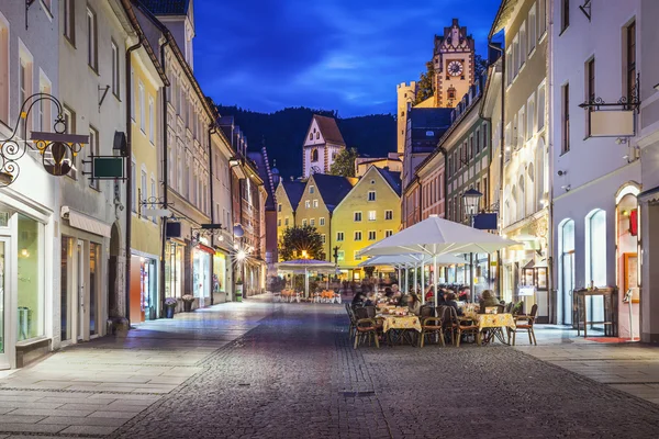 Füssen, Tyskland gamla townscapen — Stockfoto