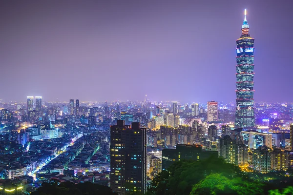 Taipei, skyline di taiwan — Foto Stock