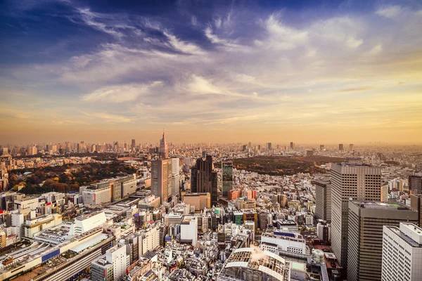 Shinjuku, Tokyo şehir manzarası — Stok fotoğraf