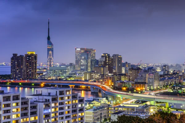 Fukuoka, Japão Skyline — Fotografia de Stock